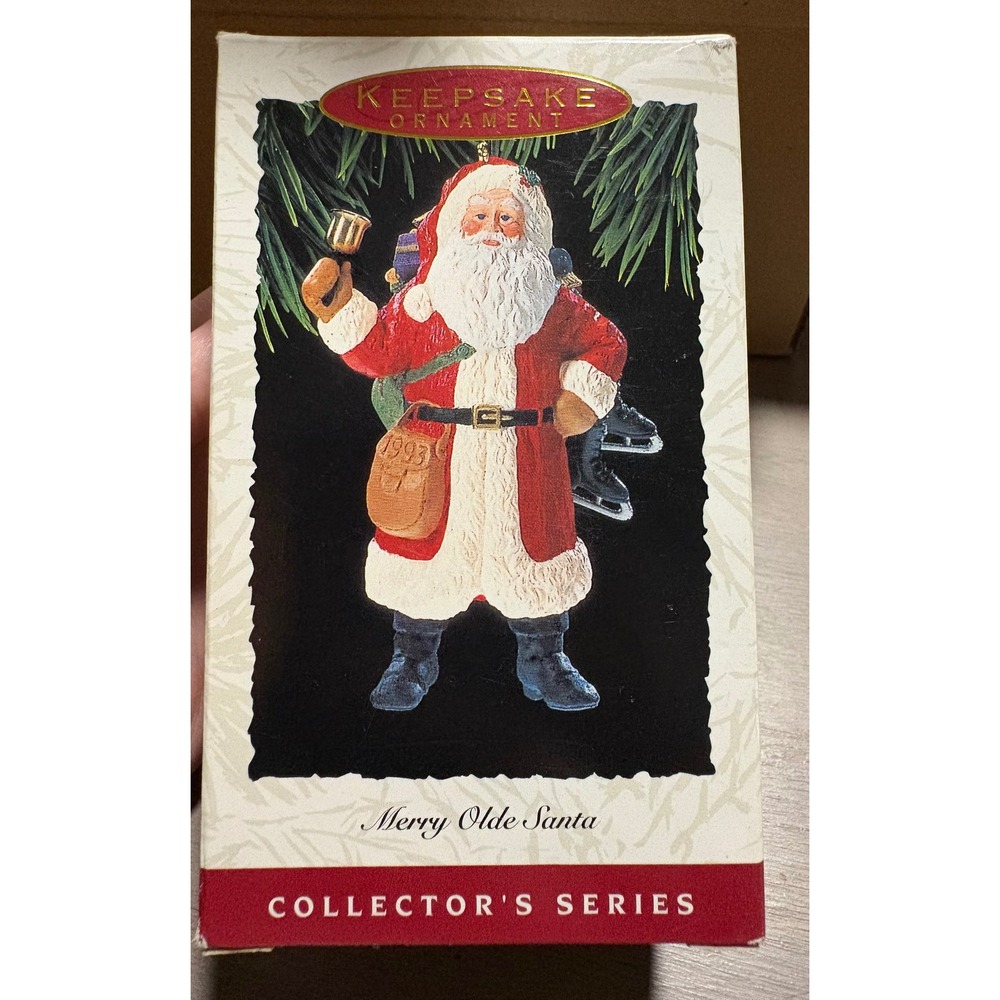 Hallmark Keepsake Ornament 1993‎ Merry Olde Santa Collector Series 4th in Series